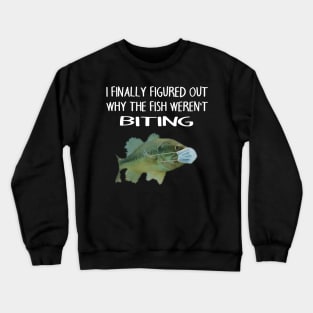 Fish wearing a mask Crewneck Sweatshirt